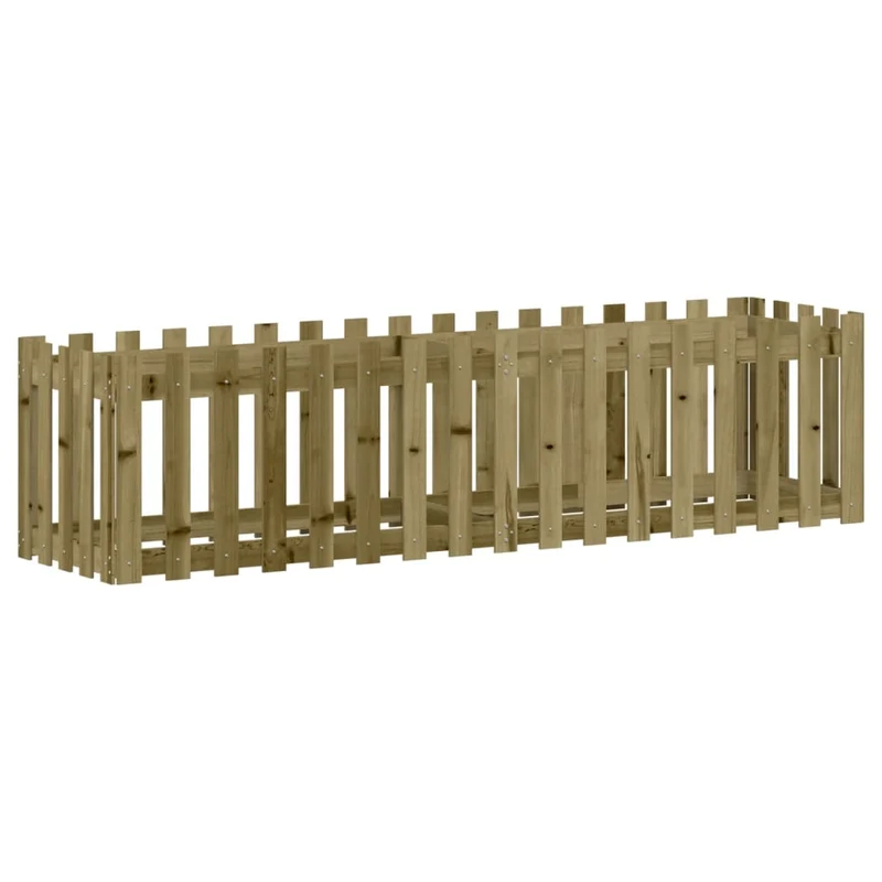 Arriate Elevado Jardín Valla Madera Impregnada Pino 200x50x50cm