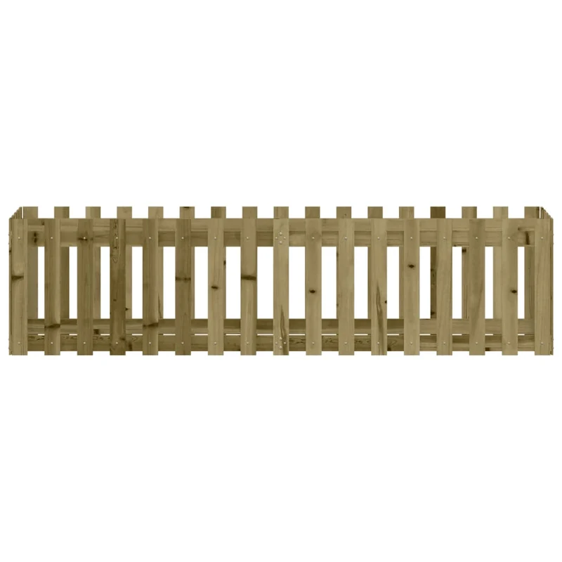 Arriate Elevado Jardín Valla Madera Impregnada Pino 200x50x50cm