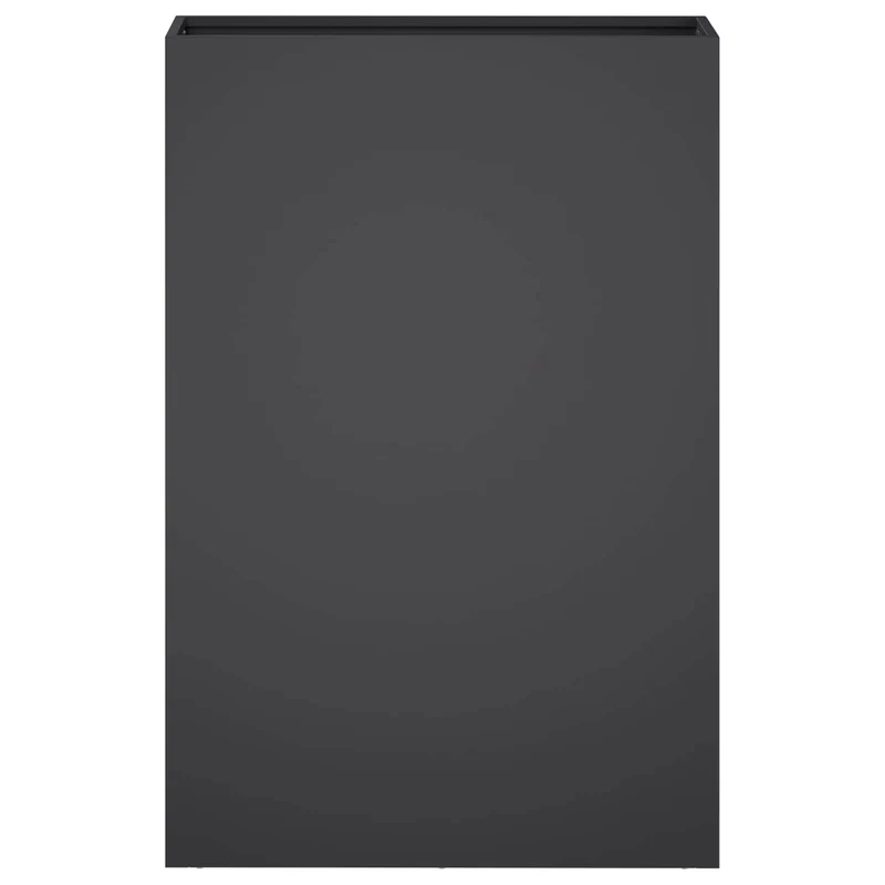 Macetero De Jardín 2 Uds. Negro 50 X 20 X 75 Cm