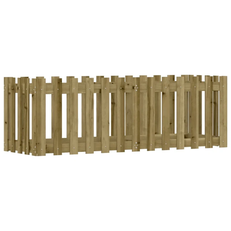 Arriate Elevado Jardín Valla Madera Impregnada Pino 150x50x50cm