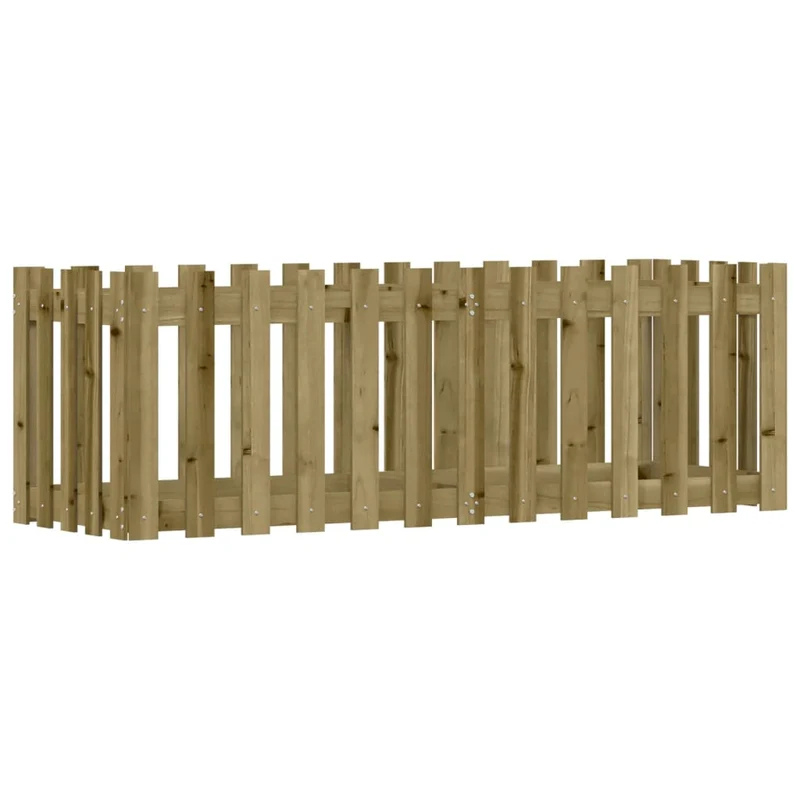 Arriate Elevado Jardín Valla Madera Impregnada Pino 150x50x50cm