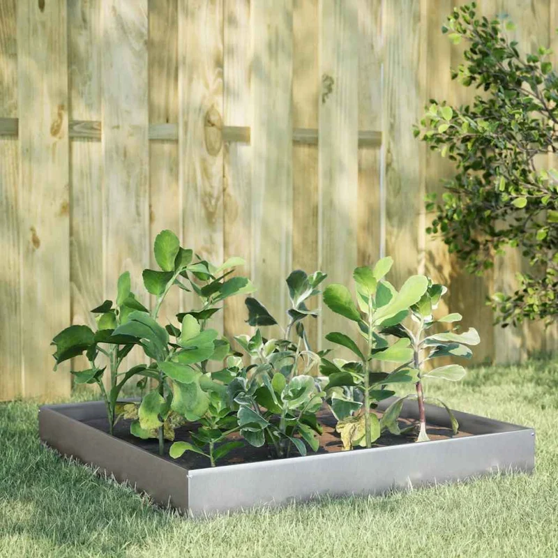Jardinera De Acero Galvanizado 100x100x26 Cm