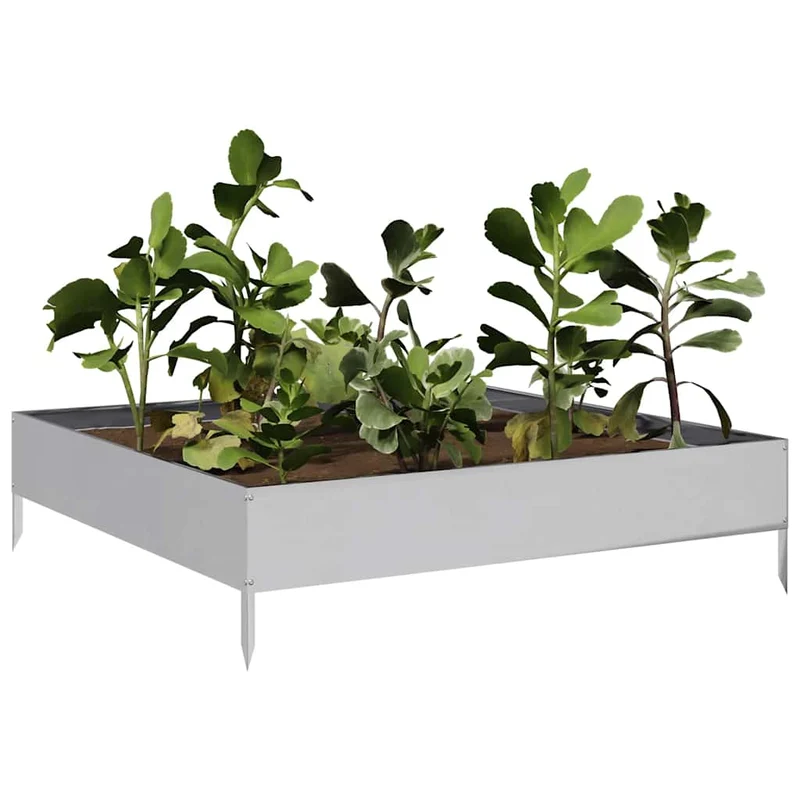 Jardinera De Acero Galvanizado 100x100x26 Cm