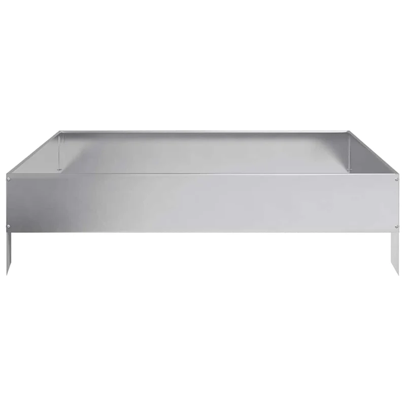 Jardinera De Acero Galvanizado 100x100x26 Cm