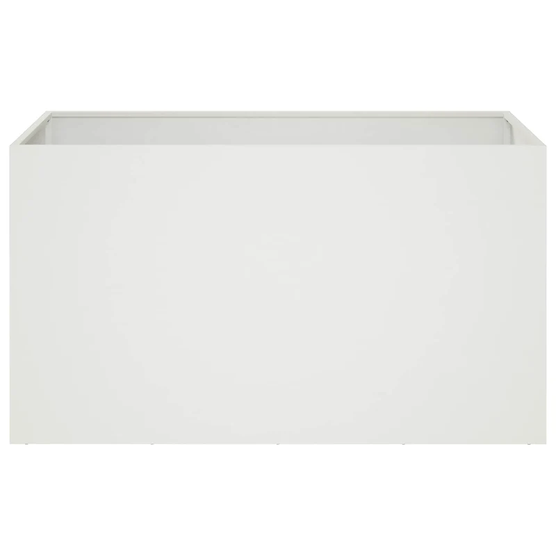 Macetero De Jardín 2 Uds. Blanco 80 X 50 X 50 Cm