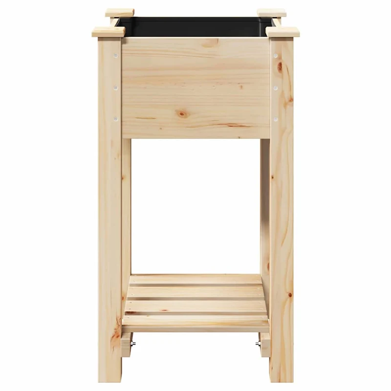 Macetero De Jardín Beige 45 X 45 X 76,5 Cm