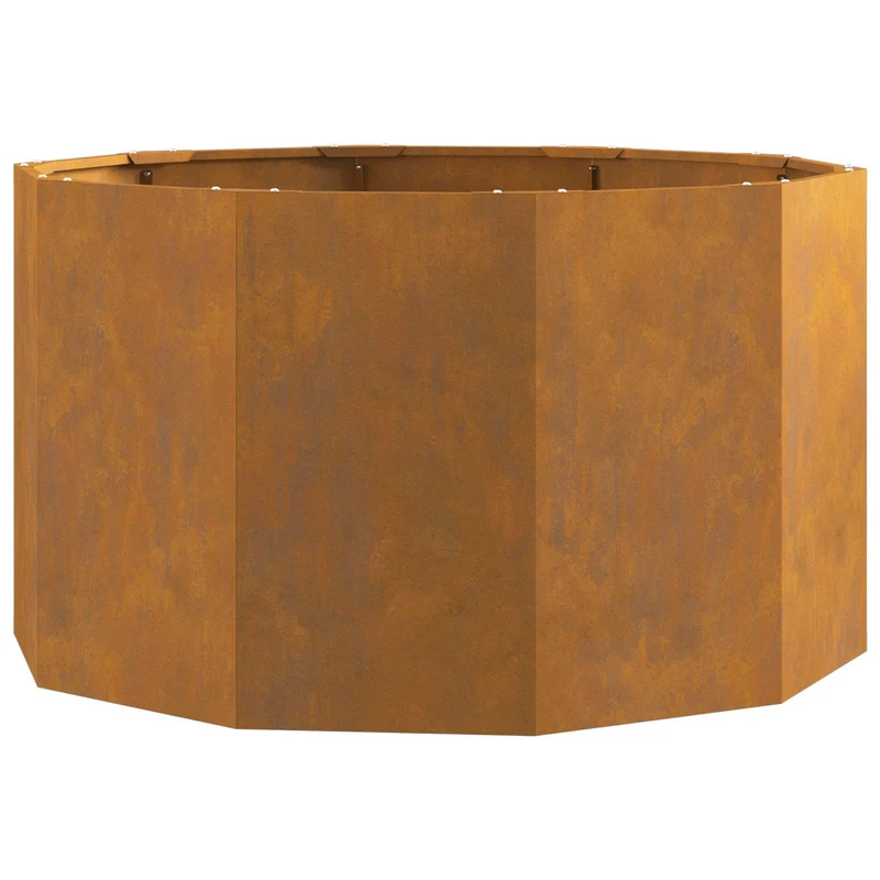 Jardinera Oxidado 90 X 90 X 50 Cm Acero Autopatinable