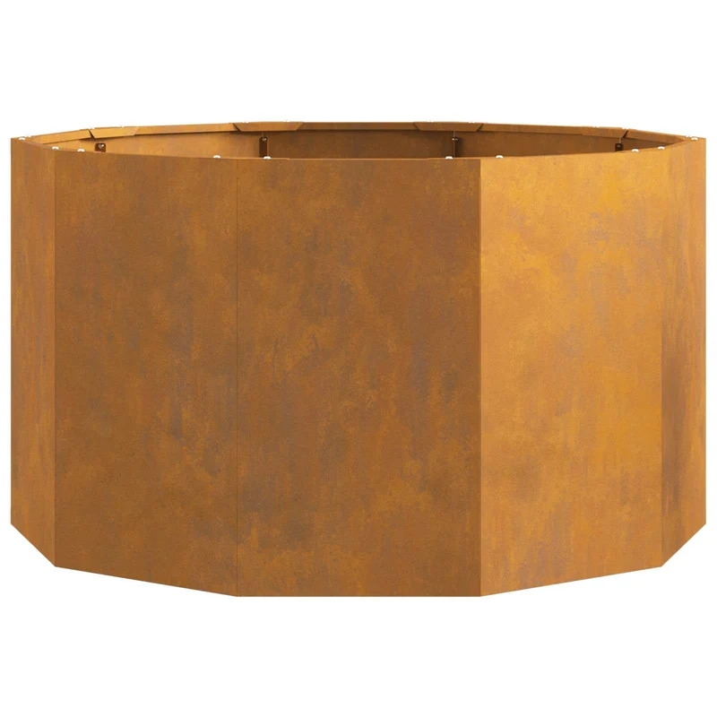 Jardinera Oxidado 90 X 90 X 50 Cm Acero Autopatinable