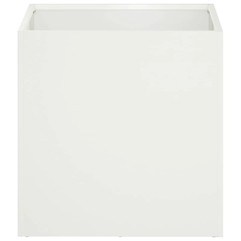 Macetero De Jardín 2 Uds. Blanco 25 X 25 X 25 Cm