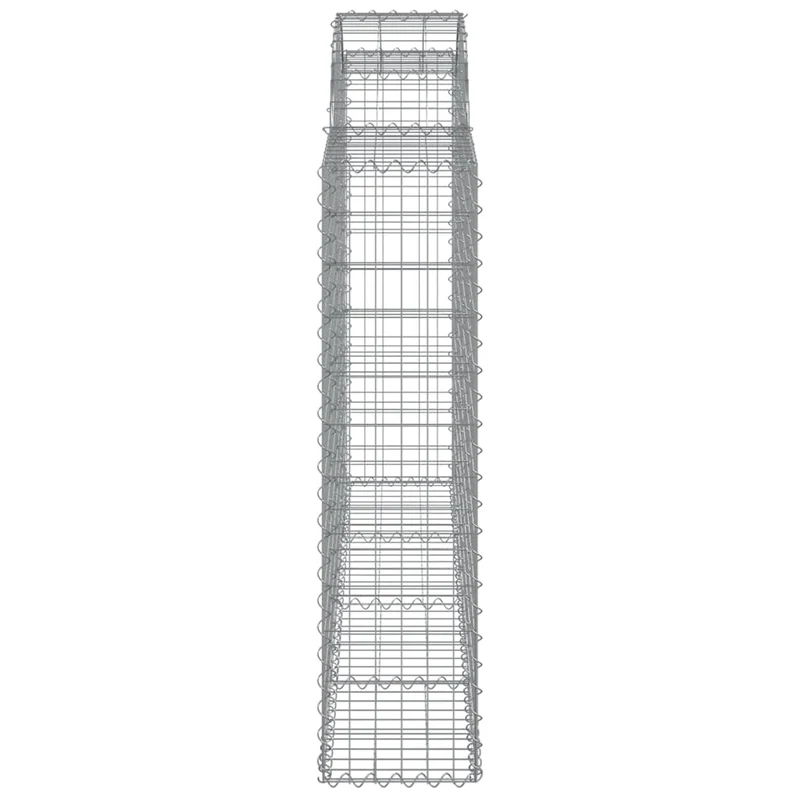 Cestas De Gaviones 2 Uds Forma De Arco Hierro 200x30x120/140cm