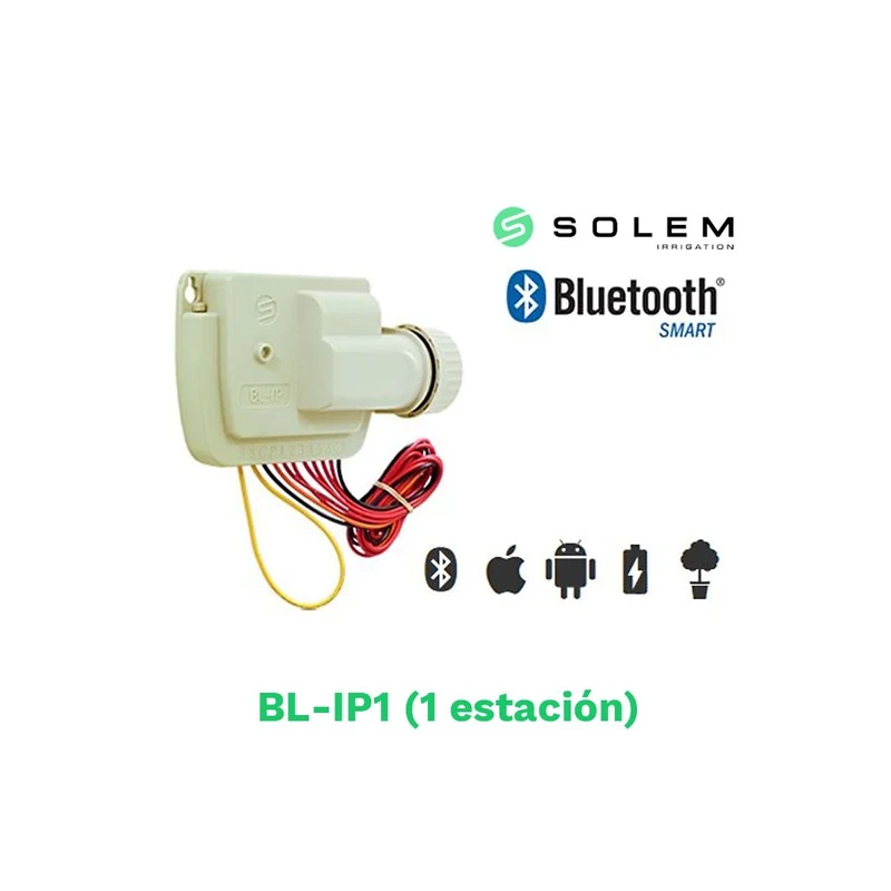Modulo Solem Bt 1 Estación 9v - Control Bluetooth Para Riego Automático