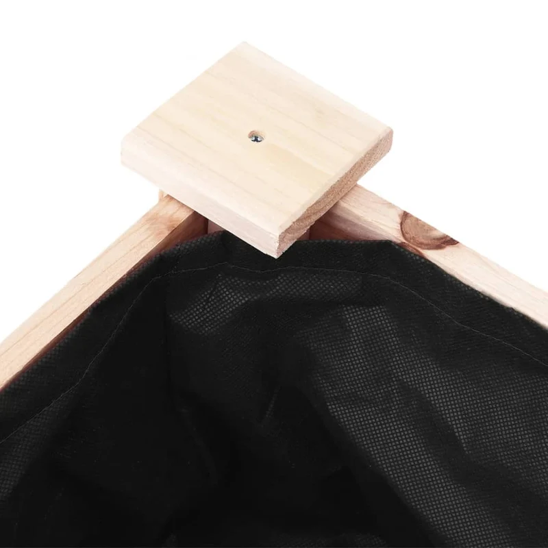 Jardinera Con Forro Interior Madera Maciza De Abeto 71x37x76 Cm
