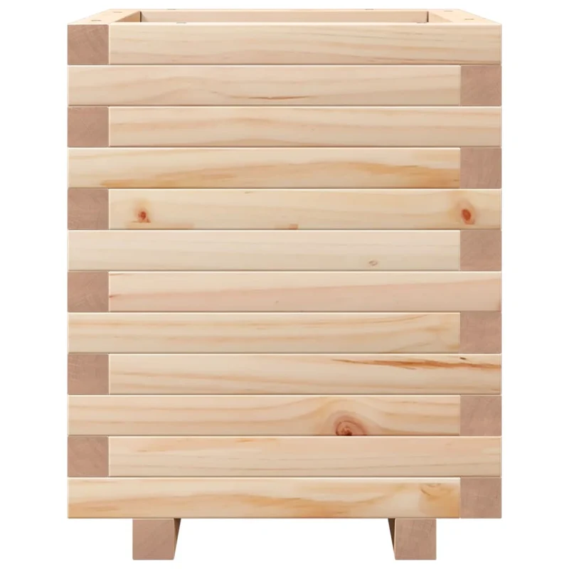 Jardinera Madera Maciza De Pino 40x40x49,5 Cm