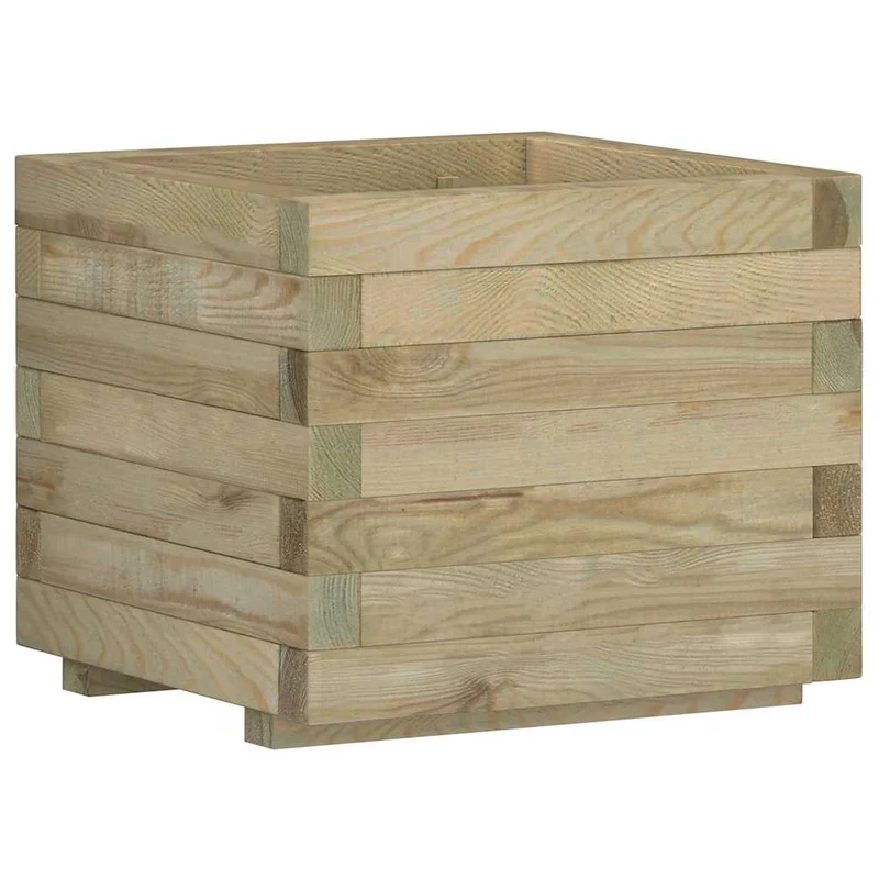 Arriate Cuadrado Madera 50x50x40 Cm