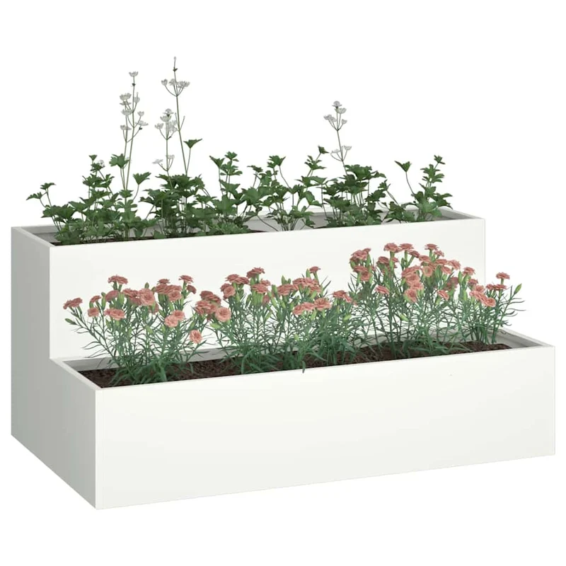 Macetero De Jardín 100 X 60 X 45 Cm Acero Laminado En Frío