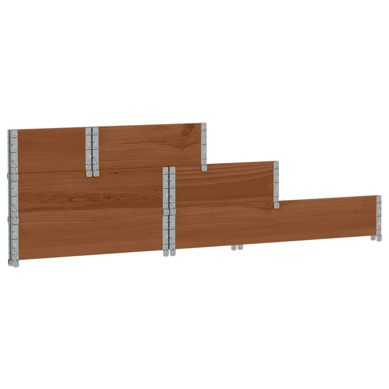 Arriate Elevado De 3 Niveles Madera Maciza Pino Marrón 120x80cm