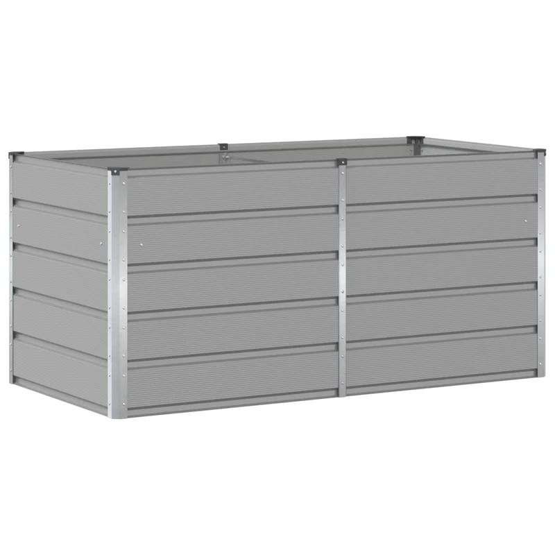Jardinera Gris Claro 160 X 80 X 75 Cm Acero