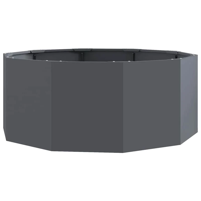 Jardinera Antracita 90 X 90 X 35 Cm Acero