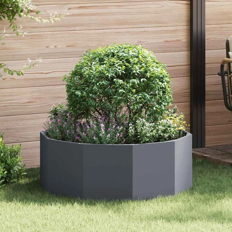 Jardinera Antracita 90 X 90 X 35 Cm Acero