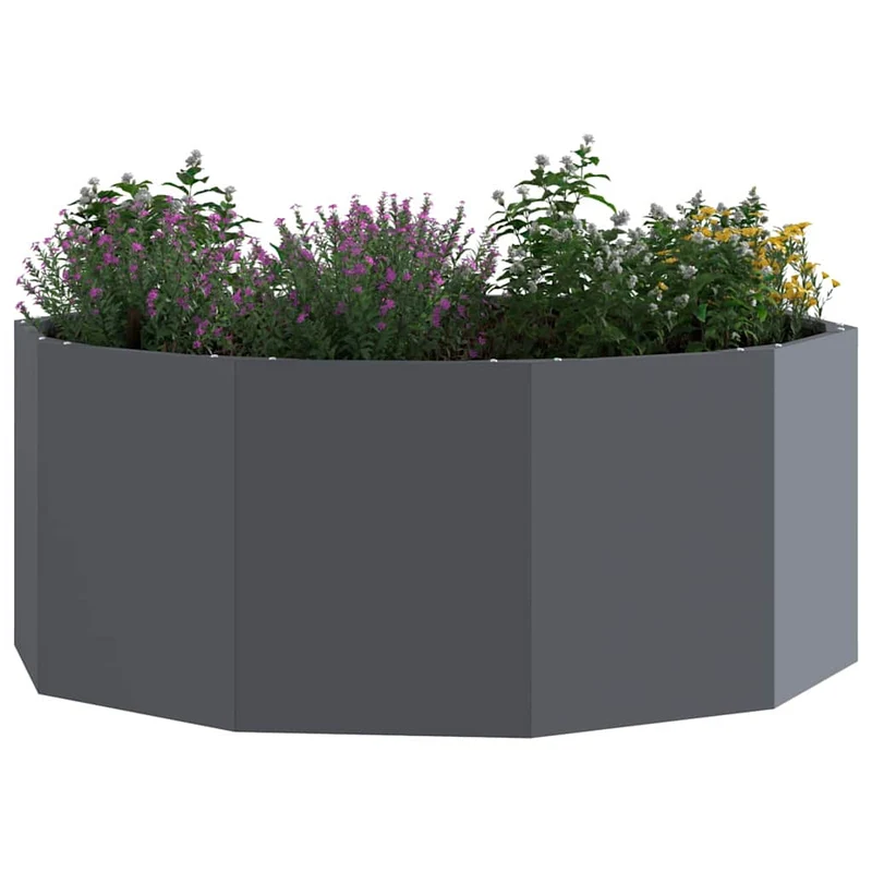 Jardinera Antracita 90 X 90 X 35 Cm Acero