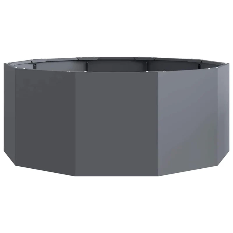 Jardinera Antracita 90 X 90 X 35 Cm Acero