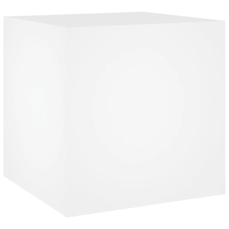 Jardinera Blanca 40x40x40 Cm De Madera De Ingeniería
