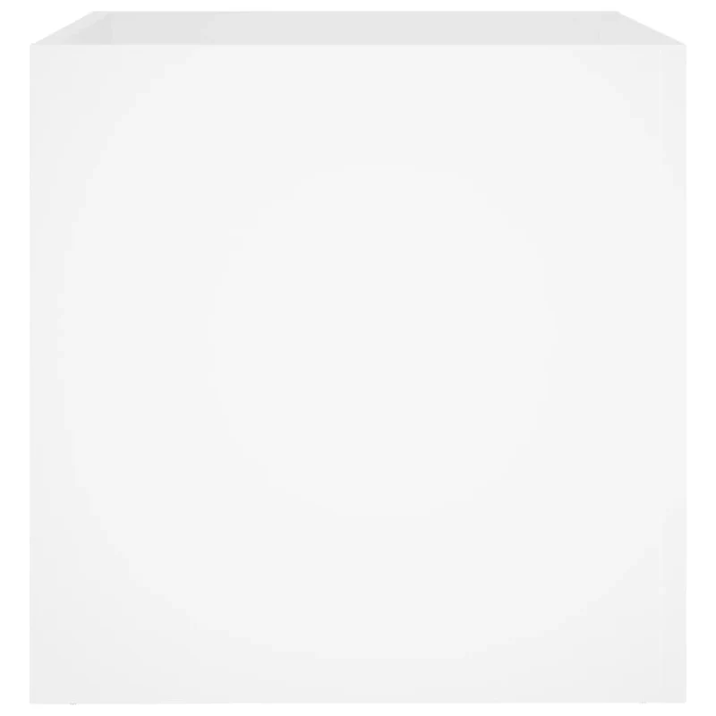 Jardinera Blanca 40x40x40 Cm De Madera De Ingeniería