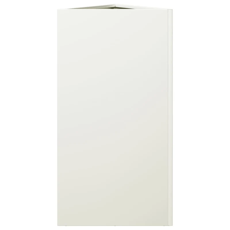 Jardinera Triangular Acero Blanco 40x34,5x75 Cm