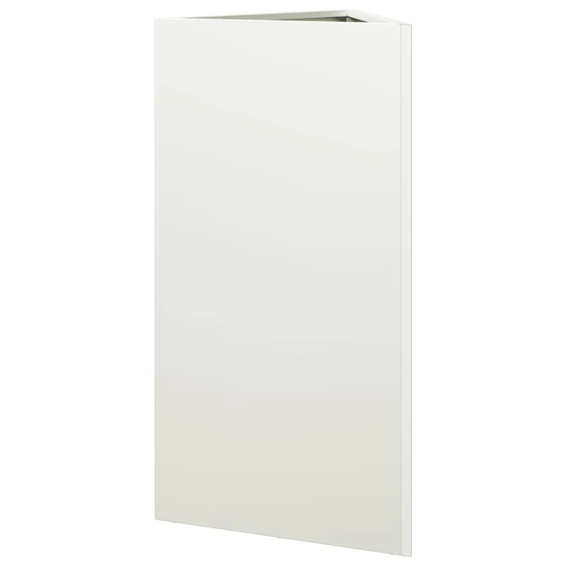 Jardinera Triangular Acero Blanco 40x34,5x75 Cm