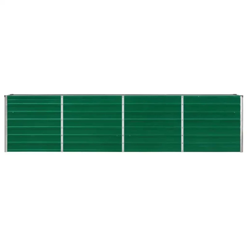 Jardinera Elevada De Acero Galvanizado Verde 320x40x77 Cm