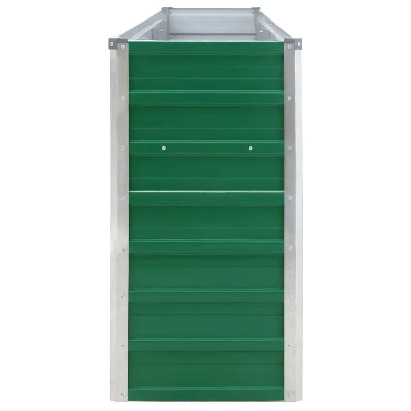 Jardinera Elevada De Acero Galvanizado Verde 320x40x77 Cm