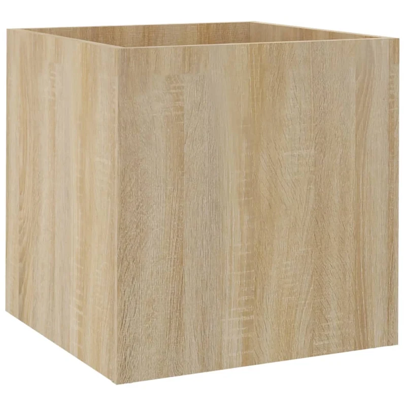 Jardinera Roble Sonoma 40x40x40 Cm Madera De Ingeniería