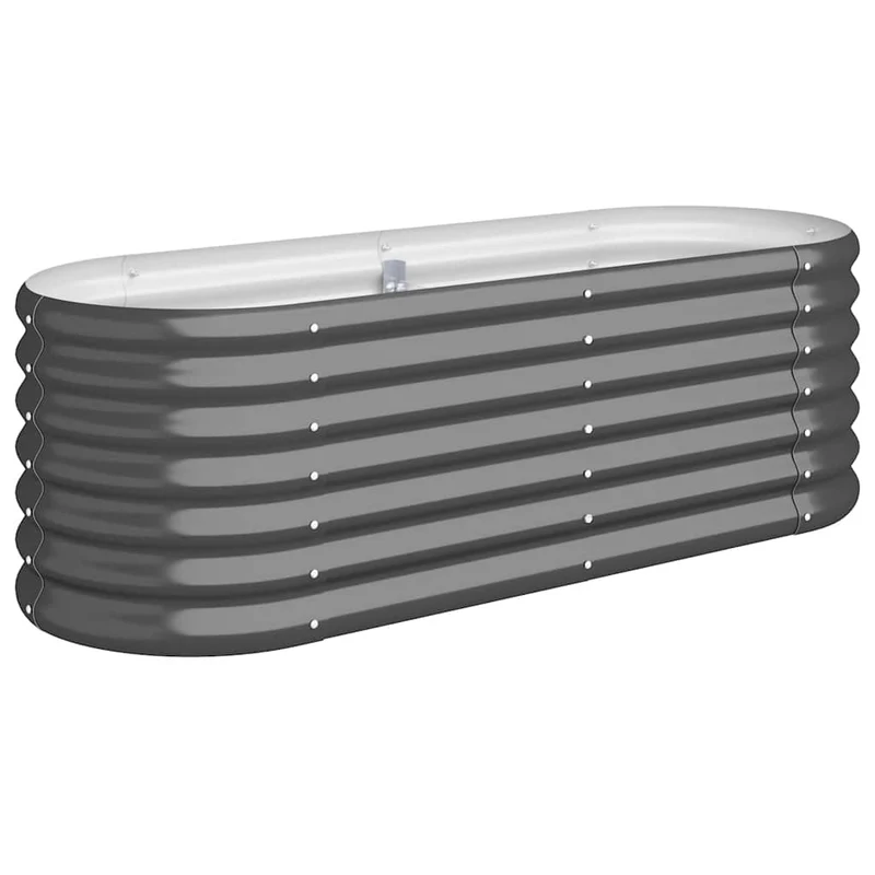 Jardinera Acero Galvanizado Antracita 114x40x36 Cm