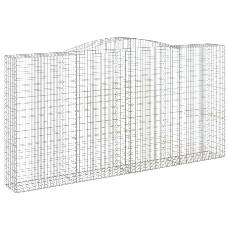 Cestas De Gaviones 15 Uds Forma De Arco Hierro 400x50x200/220cm