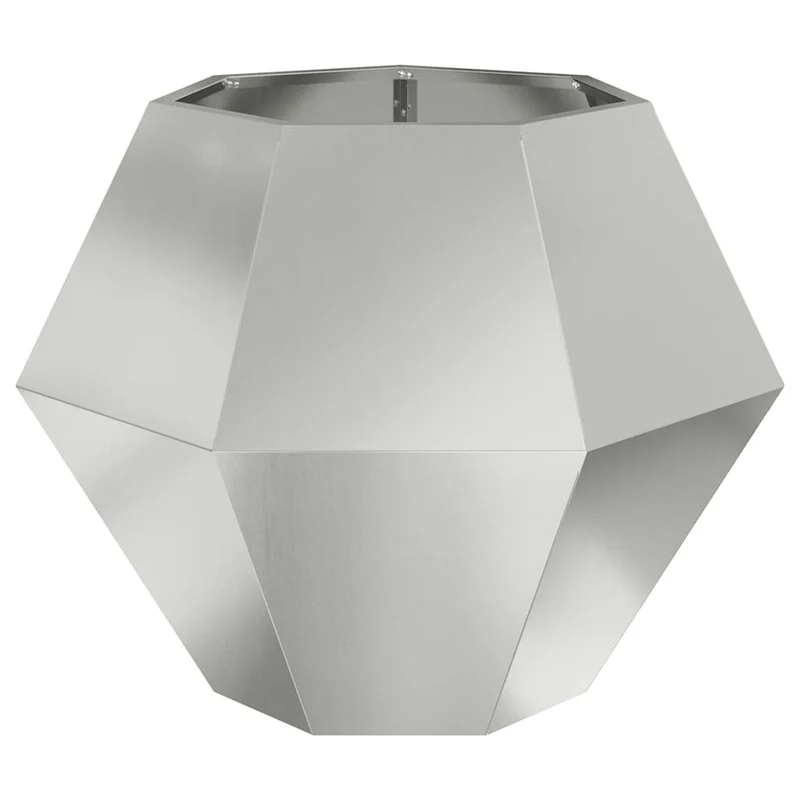Jardinera Plateado 75 X 75 X 60 Cm Acero Galvanizado