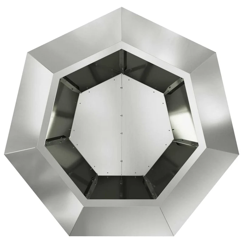 Jardinera Plateado 75 X 75 X 60 Cm Acero Galvanizado