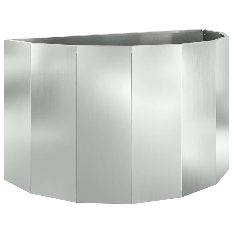 Jardinera Plateado 90 X 45 X 50 Cm Acero Galvanizado