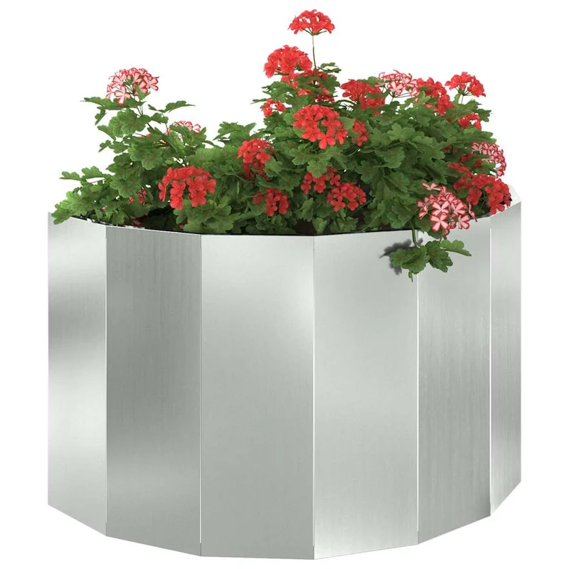 Jardinera Plateado 90 X 45 X 50 Cm Acero Galvanizado