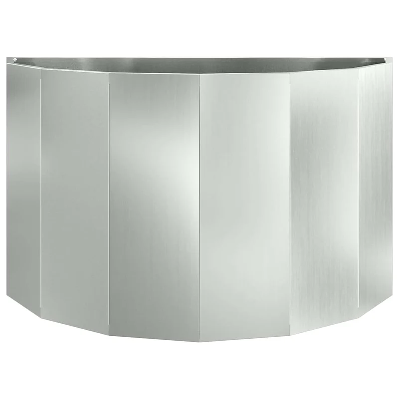 Jardinera Plateado 90 X 45 X 50 Cm Acero Galvanizado