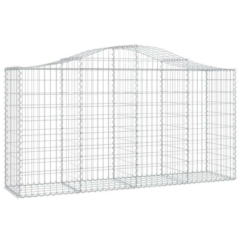 Cestas De Gaviones 10 Uds Forma De Arco Hierro 200x50x100/120cm