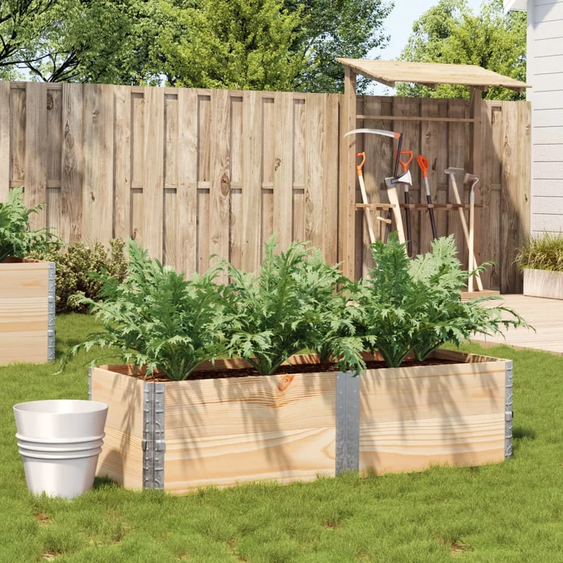 Jardinera De Madera Maciza De Pino 150x50 Cm