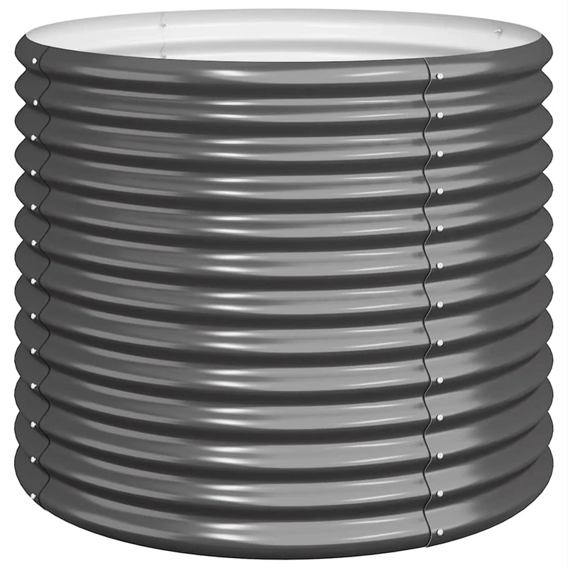 Jardinera Acero Galvanizado Antracita 80x80x68 Cm