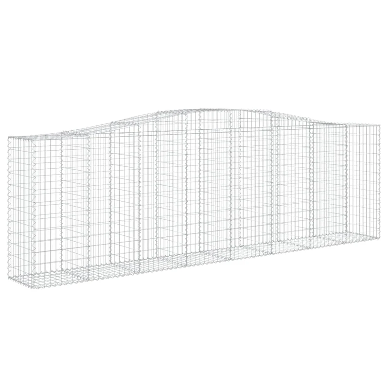 Cestas De Gaviones 25 Uds Forma De Arco Hierro 400x50x120/140cm
