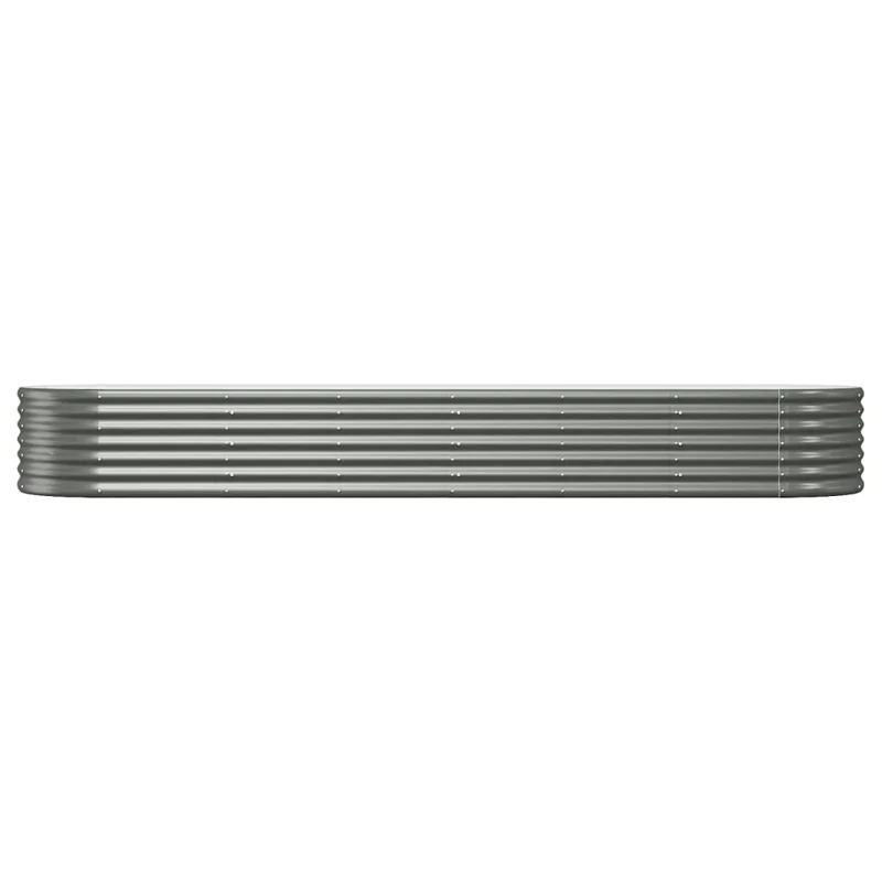 Jardinera Arriate Acero Galvanizado Gris 296x80x36 Cm