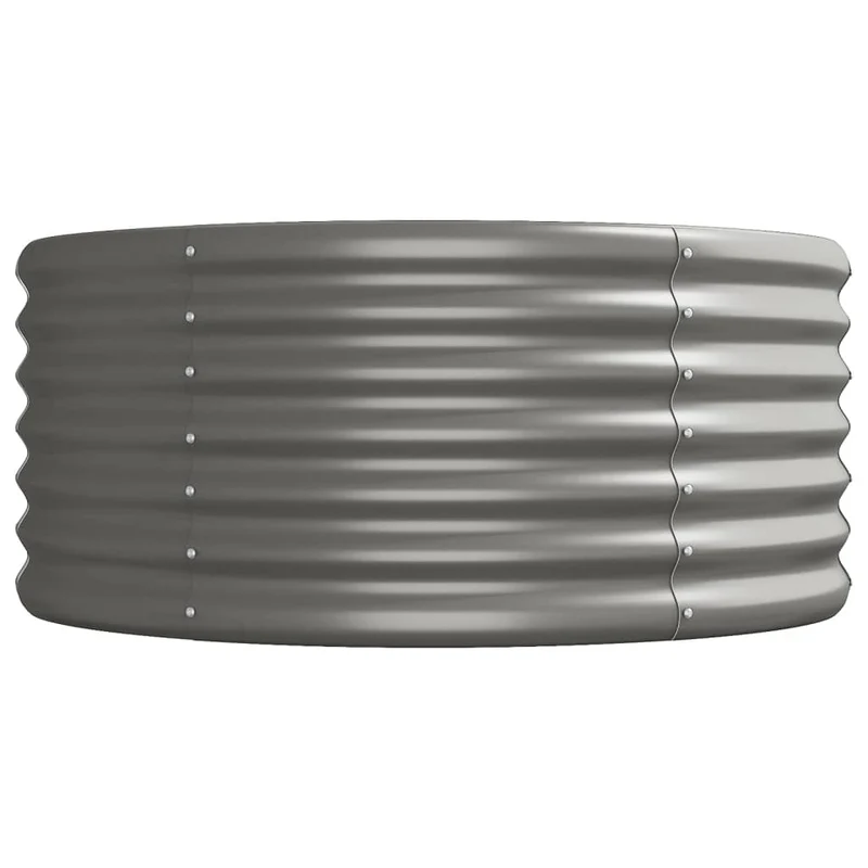 Jardinera Arriate Acero Galvanizado Gris 296x80x36 Cm