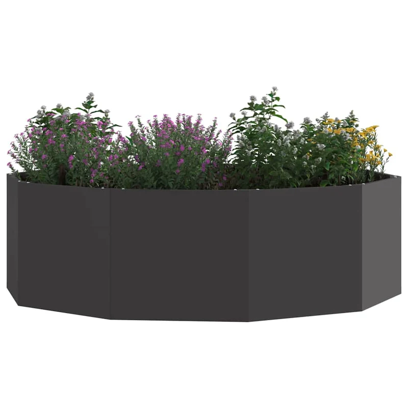 Jardinera Negro 120 X 120 X 35 Cm Acero