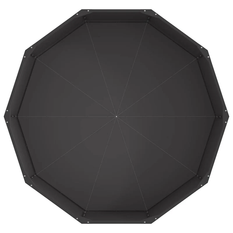 Jardinera Negro 120 X 120 X 35 Cm Acero