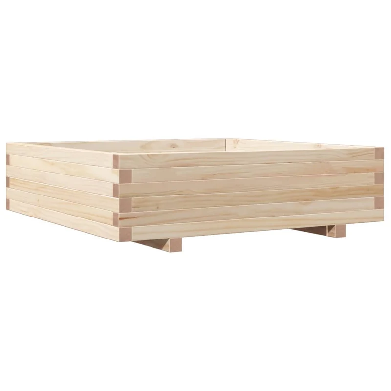 Jardinera De Madera Maciza De Pino 90x90x26,5 Cm