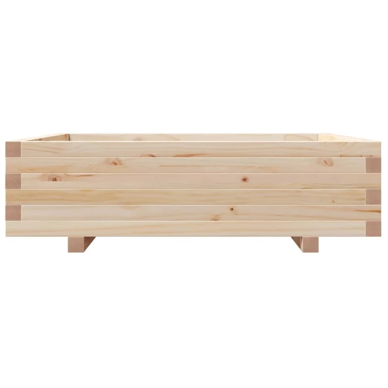 Jardinera De Madera Maciza De Pino 90x90x26,5 Cm
