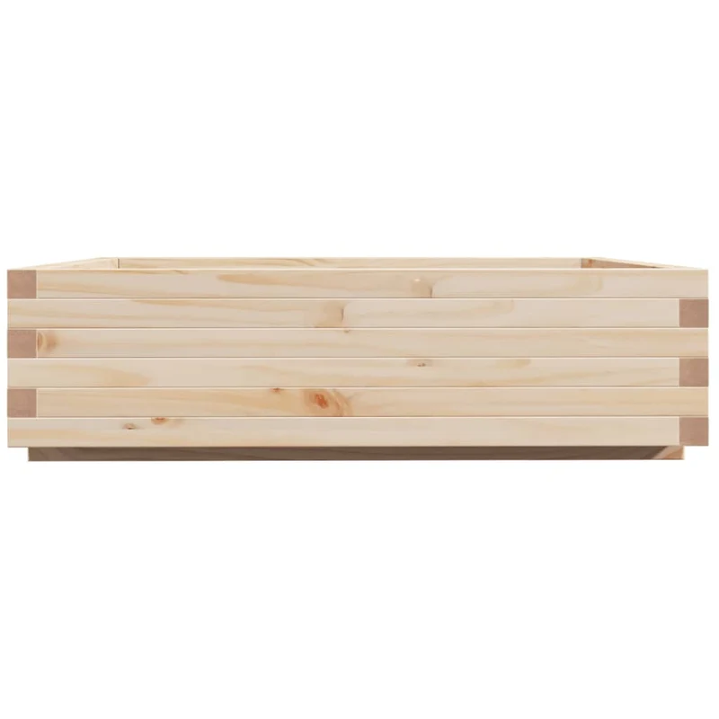 Jardinera De Madera Maciza De Pino 90x90x26,5 Cm